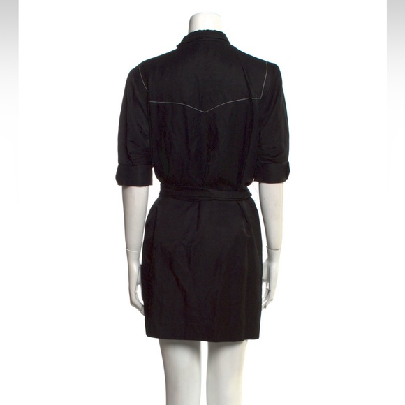 Sandro black dress with belt mini excellent condition - Picture 5 of 7